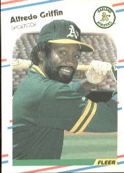 1988 Fleer Baseball Cards      280     Alfredo Griffin
